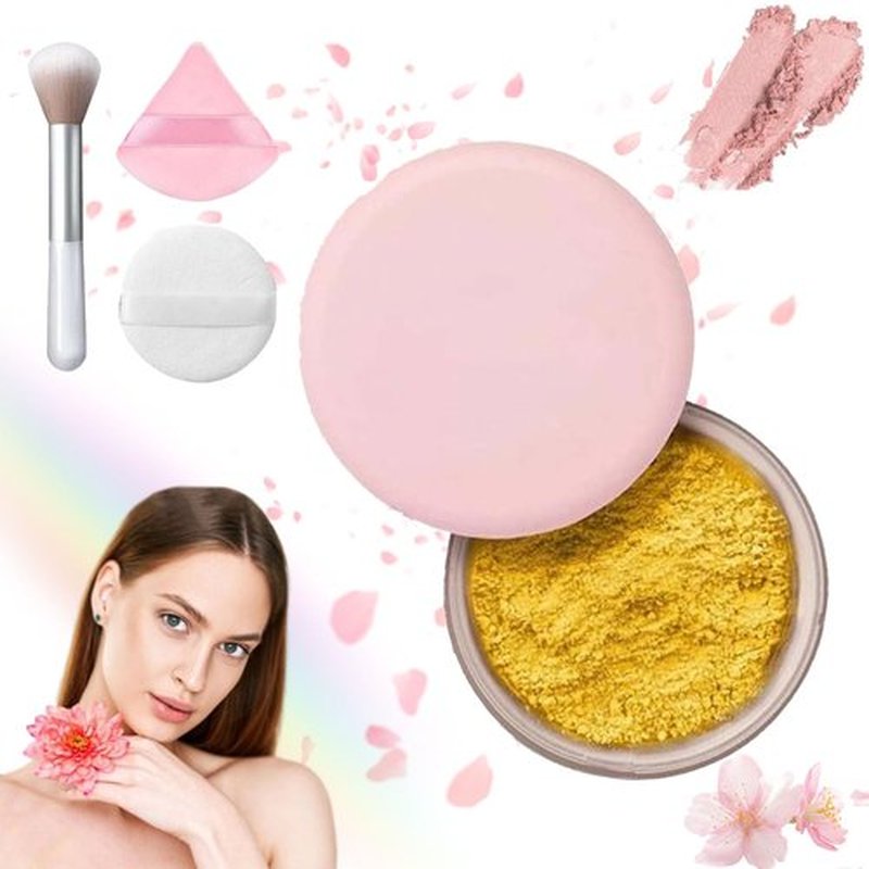 Luminance Milano Powder, Luminance Milano Setting Powder, Luminance Powder, Beauty Pink Setting Powder, Waterproof, Natural, Luminance Milano Pink Setting Powder, For All Skin Tones (E, 1)