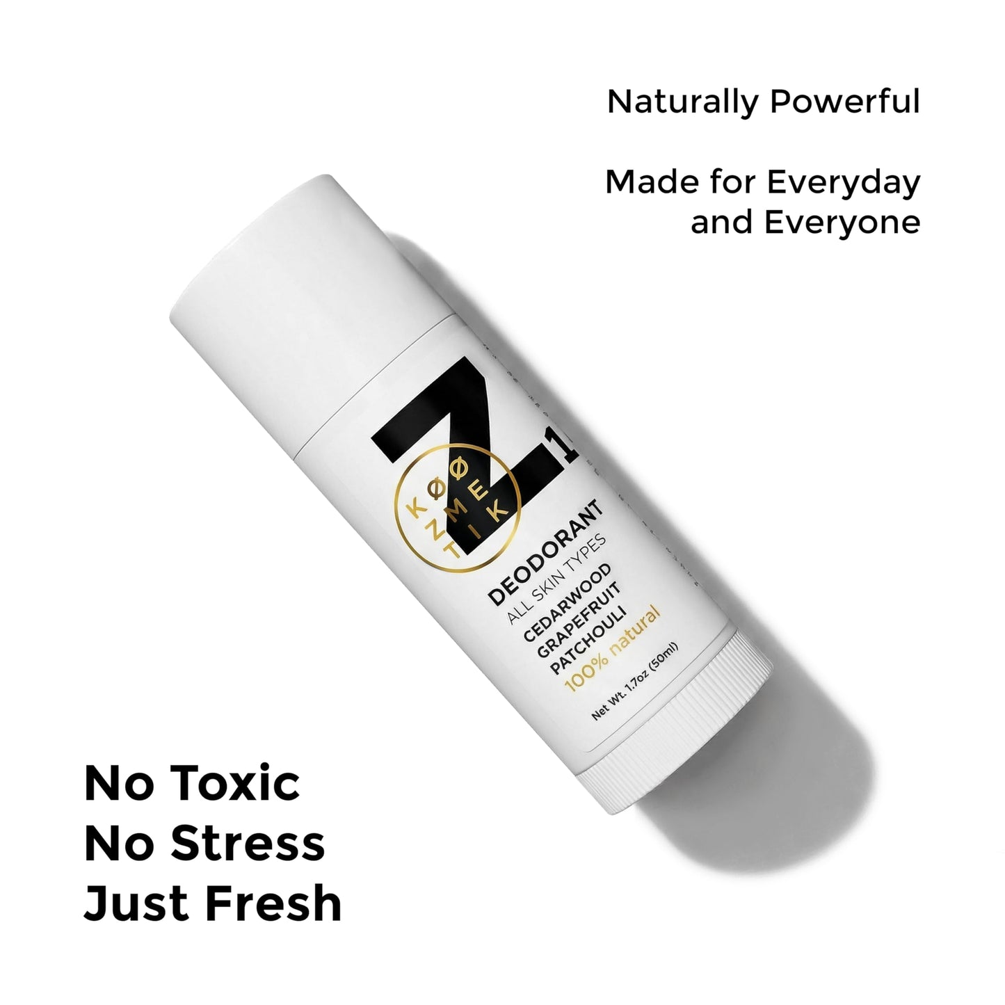 100% Natural Deodorant Stick I Aluminum Free I Chemical Free I Sweat & Odor Protection I Cedarwood,Grapefruit,Patchouli I Natural Skincare Deodorant for Everyday Z1 KØØZMETIK