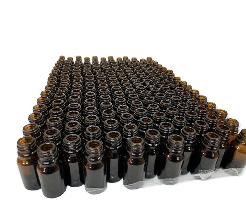 Wild Essentials 192 Pack of 10ml Amber Glass Bottles with 192 Euro Dropper Caps - Great for Essential Oils, Perfumes and DIY Aromatherapy - Easy to Fill, Clean and Reuse - Protective and Durable