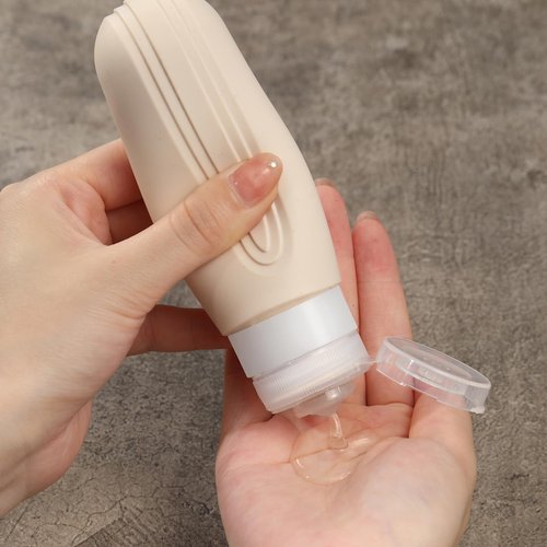 CHEODIN Travel Bottles for Toiletries, 5 Pack TSA Approved Travel Size Containers, 3oz Leak Proof Refillable Travel Accessories for Shampoo Conditioner, BPA Free Travel Bottles with Toiletry Bag