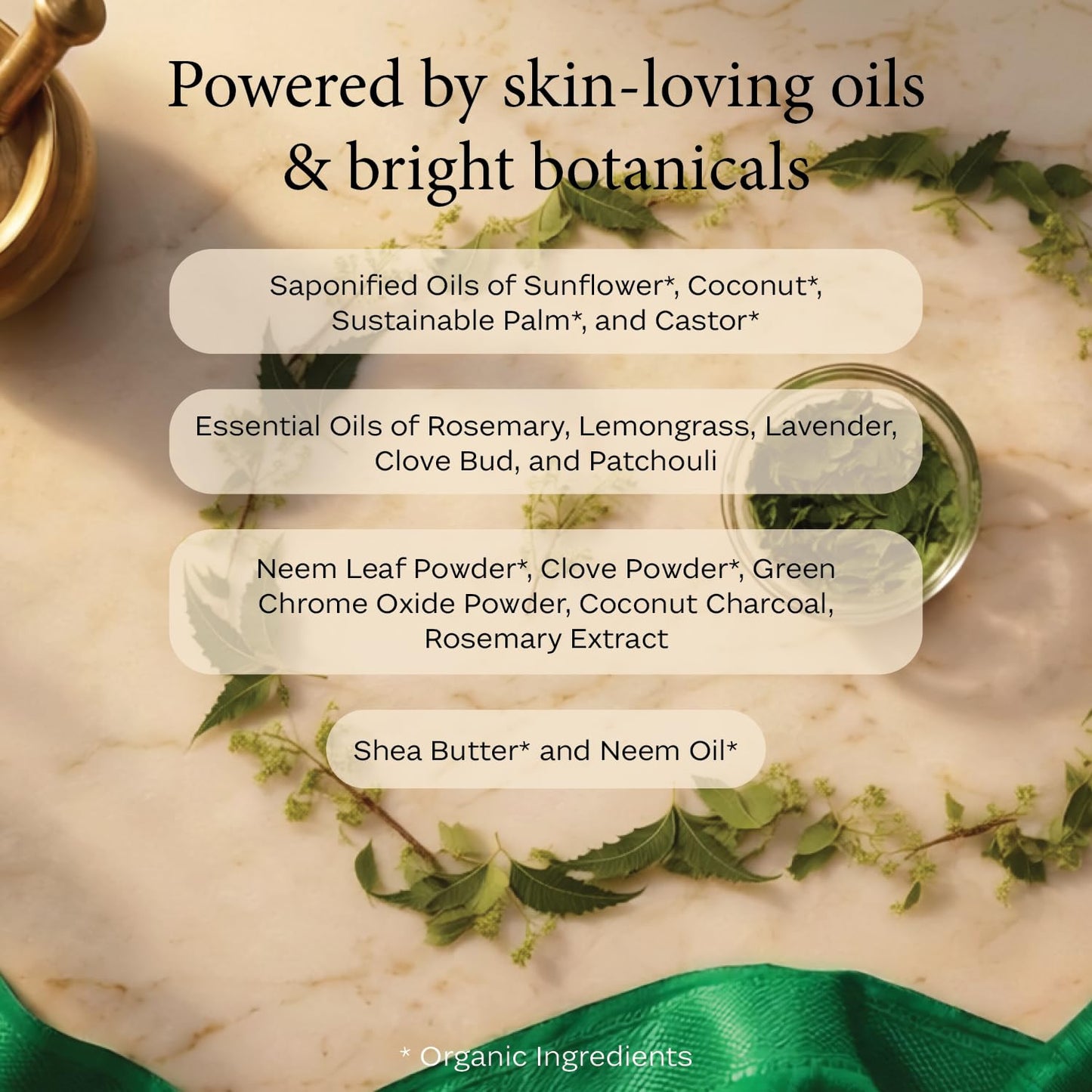 Piya Neem Exfoliating Bar Soap – Purifying Face & Body Cleanser with Neem, Clove, Charcoal and Shea Butter (Pack of 1)