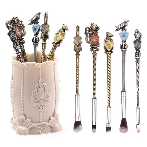 【2 Color Options】Metal Makeup Brushes Set for Women Girls, Wand Makeup Brushes Set,Brushes Holder Pot Not Included