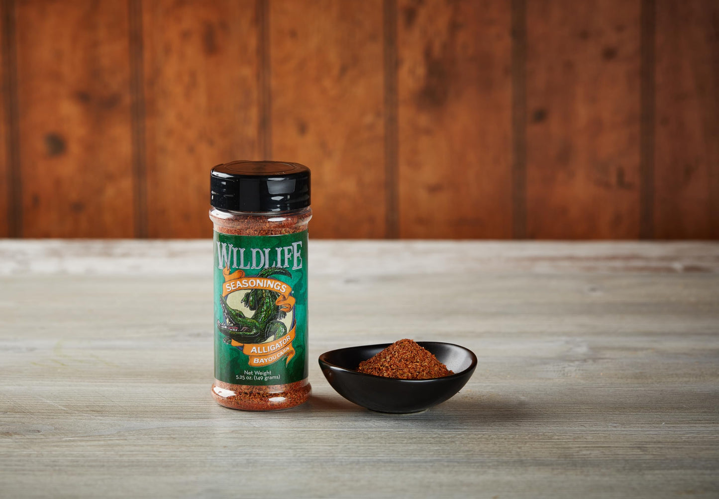 Wildlife Seasonings Alligator Bayou Cajun Seasoning – Bold Bayou Cajun Meat Rub for Alligator, Chicken & Seafood | Spicy Southern Cajun Spice Blend for Grilling, Frying & Blackening | Wild Game & Everyday Cooking | 5.25 oz