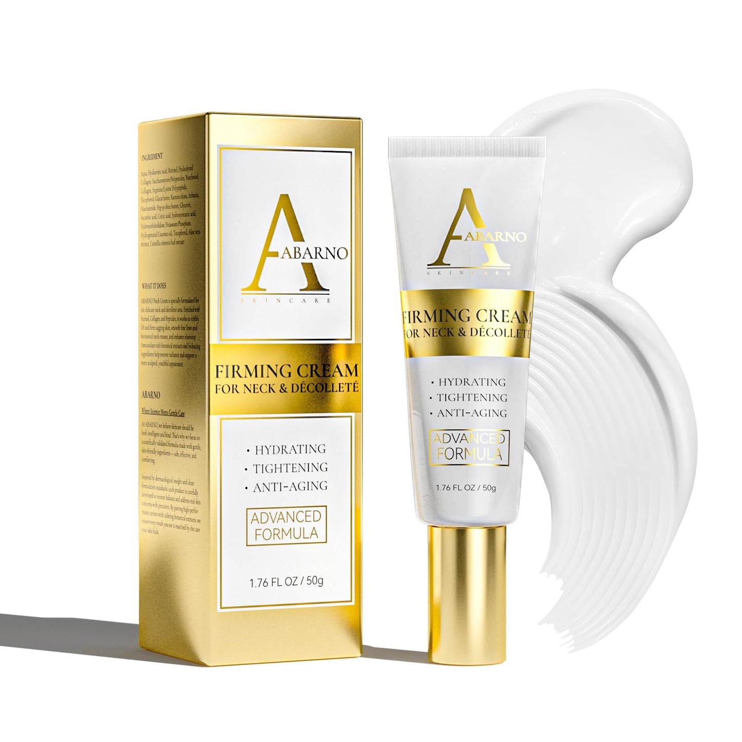 abarno Firming Neck Cream for Crepey Skin Body Care Comfort,Moisturizing, Tightening Lotions Cosmetic Skin Care Skin & Repair for Women（Platinum）