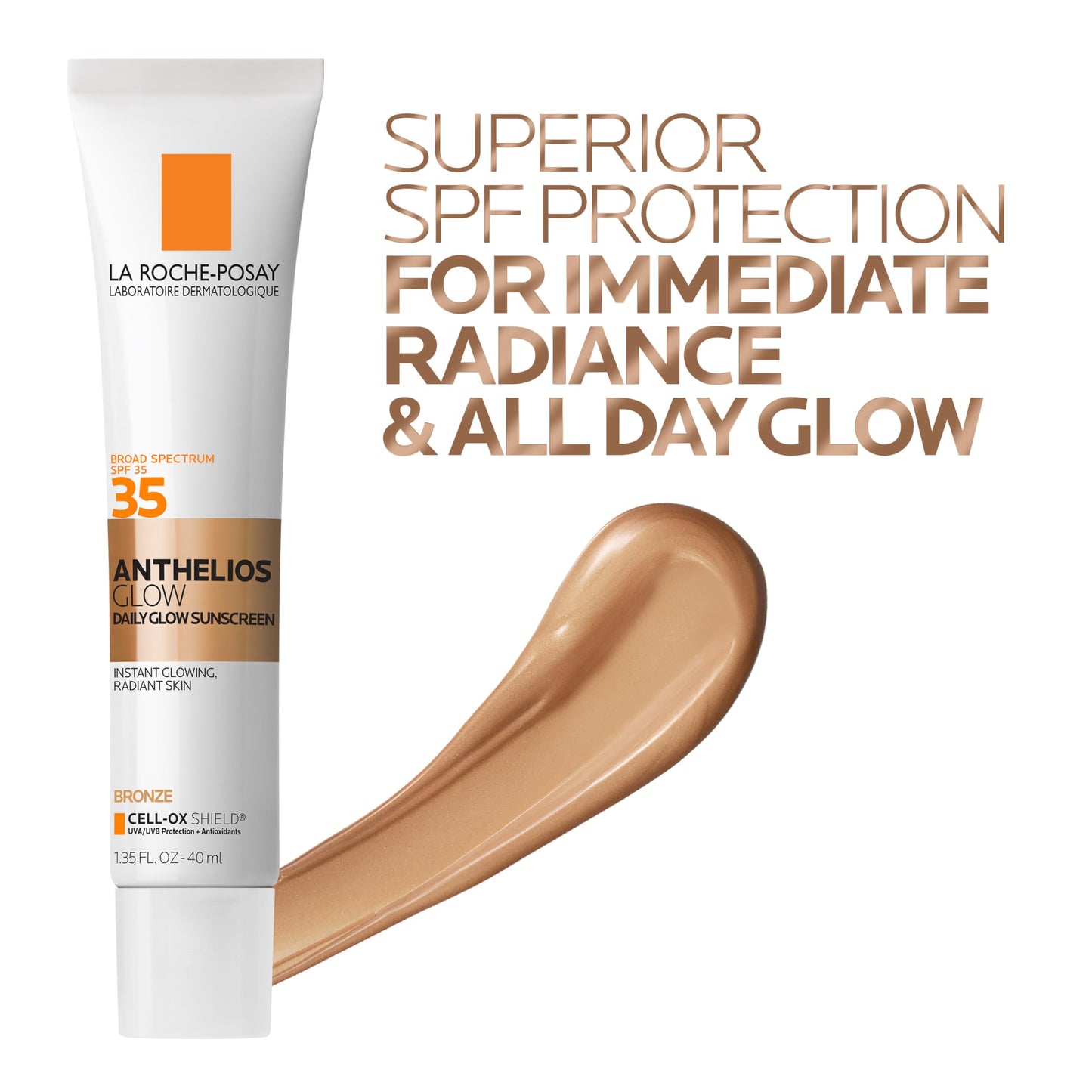 La Roche-Posay UV Glow Hydrating Sunscreen for Face SPF 35, Dark