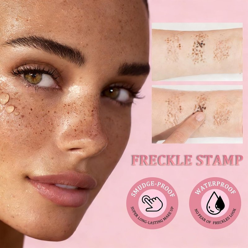 Faux Freckle Stamp Pen - Waterproof, Long-Lasting Freckle Makeup Tool | Medium 5-Point Design for Natural Sunkissed Look
