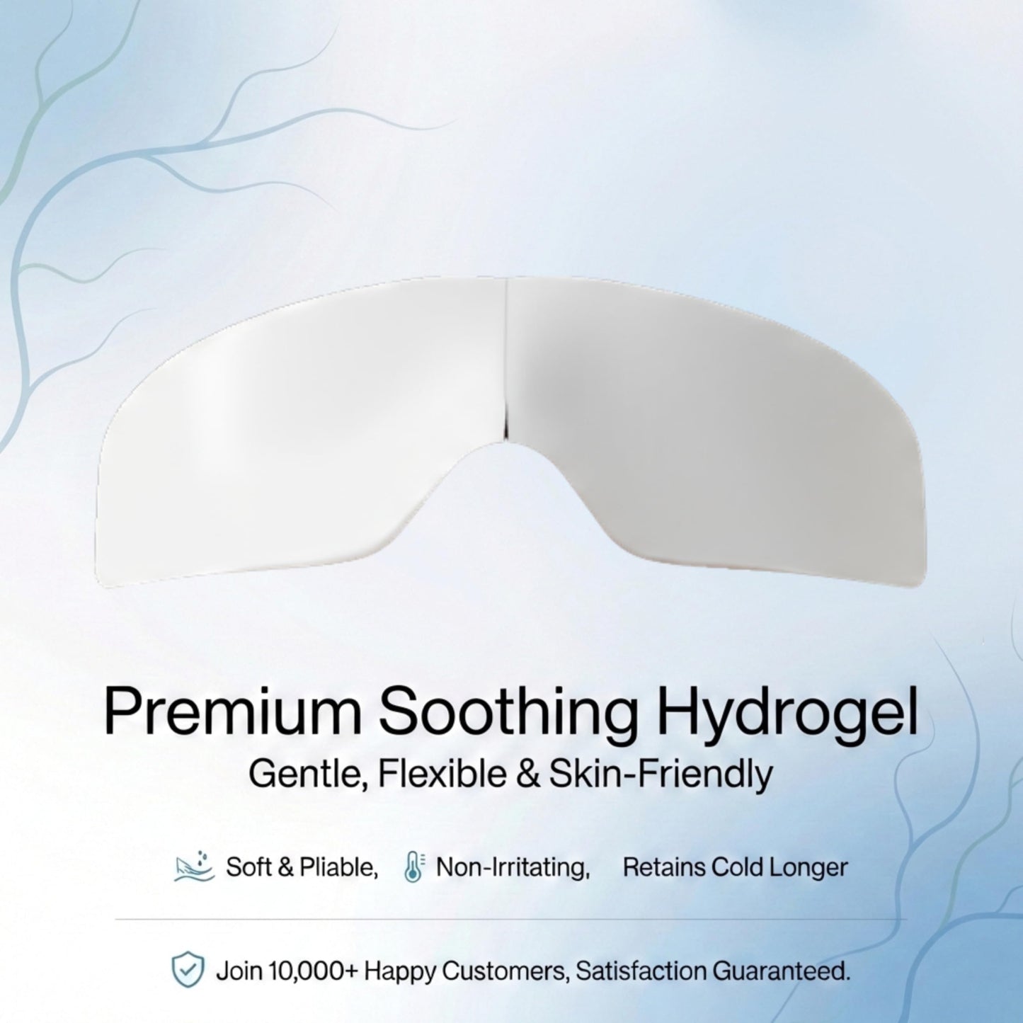 Glitch Cooling Hydrogel Eye Mask - Puffy Eyes, Dark Circles & Fatigue