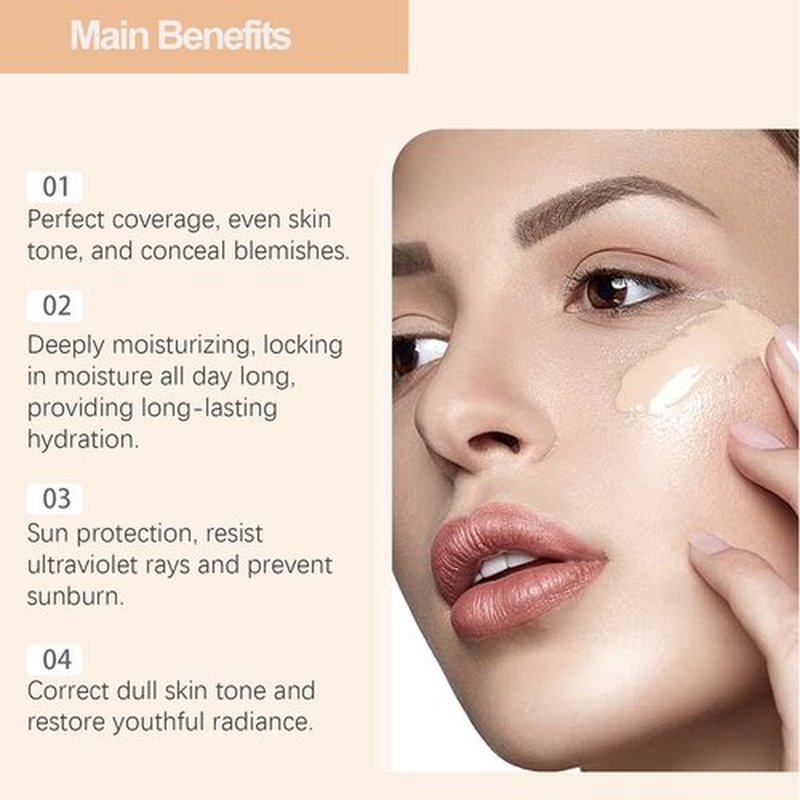 Rise Luxus Foundation, Rise Luxus Ultrablend 4 In 1 Foundation, Match Cosmetics Foundation, Nuvoria Base, Cabindealer 4 In 1 Foundation,4 In 1 Foundation Liquid With SPF 50 for All Skin (3pcs, 1)