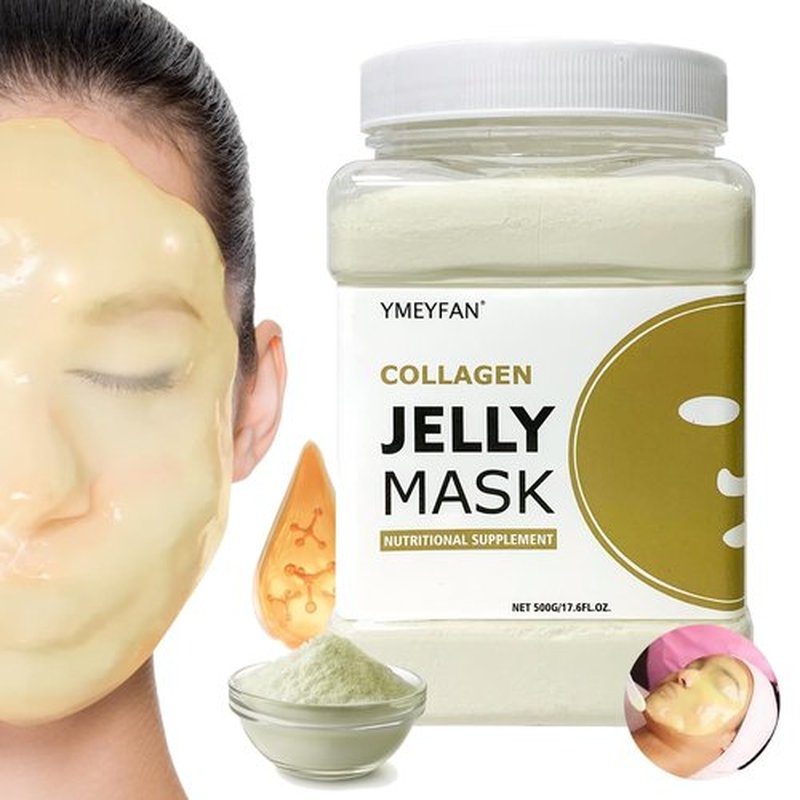 YMEYFAN Jelly Mask Powder for Facials Professional - Collagen Firming & Moisturize Face Mask Skin Care, Anti-Aging Hydro Jelly Mask, Peel Off Jelly Masks for Spa, 17.6 Fl Oz
