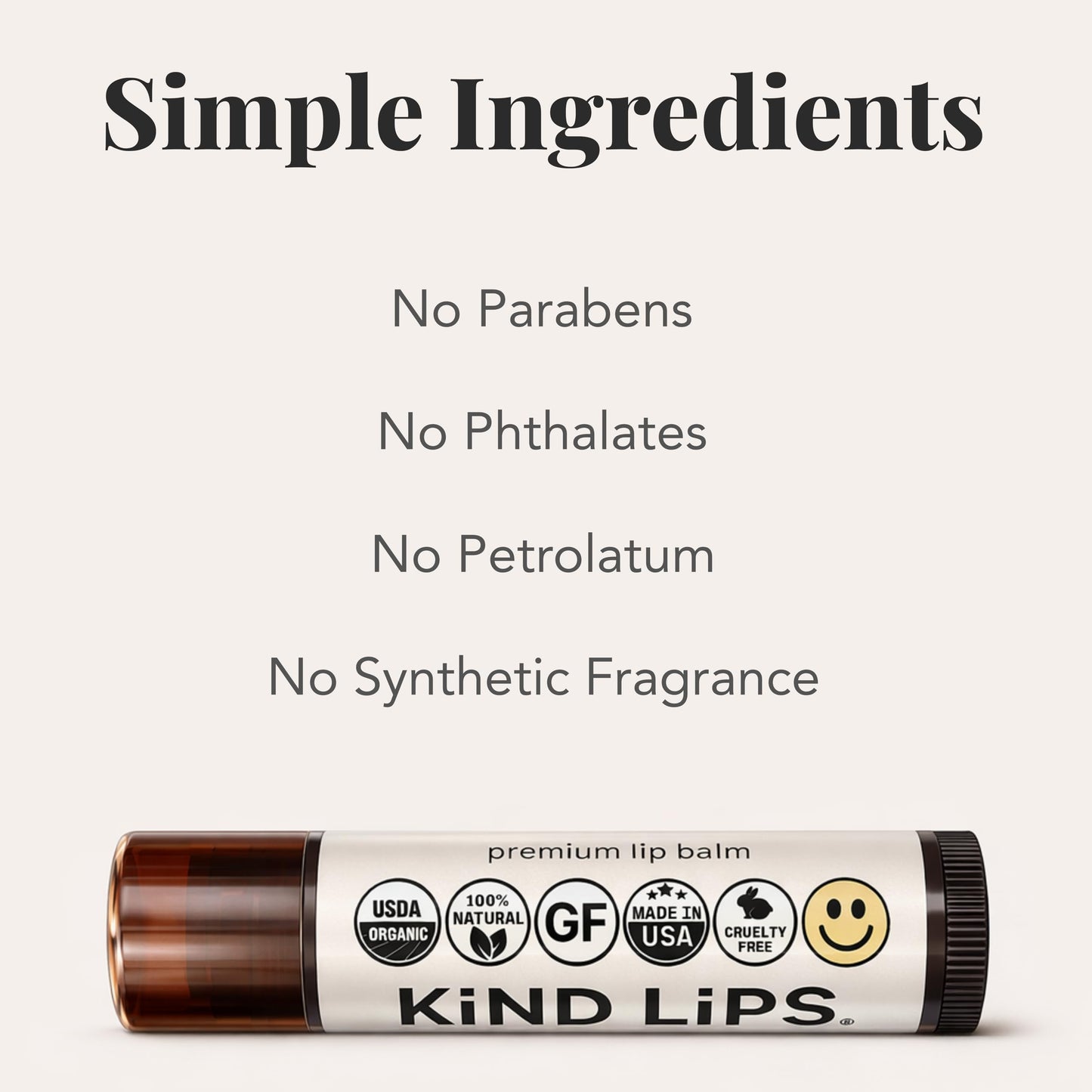 Kind Lips Extra Mint Organic Lip Balm (5 Pack) – Cooling Mint Lip Balm – Natural Beeswax Lip Care for Dry, Cracked Lips – Moisturizing, Non-Toxic, USDA Organic