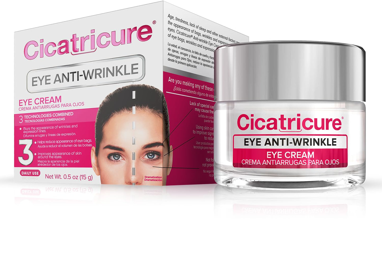 Cicatricure Anti-Wrinkle Eye Cream | Blurs Fine Lines | 0.5 oz