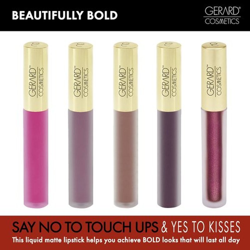 Gerard Cosmetics HydraMatte Liquid Lipstick Gravity | Grey Lipstick with Matte Finish | Long Lasting and Non-Drying | Super Pigmented Fully Opaque Lip Color