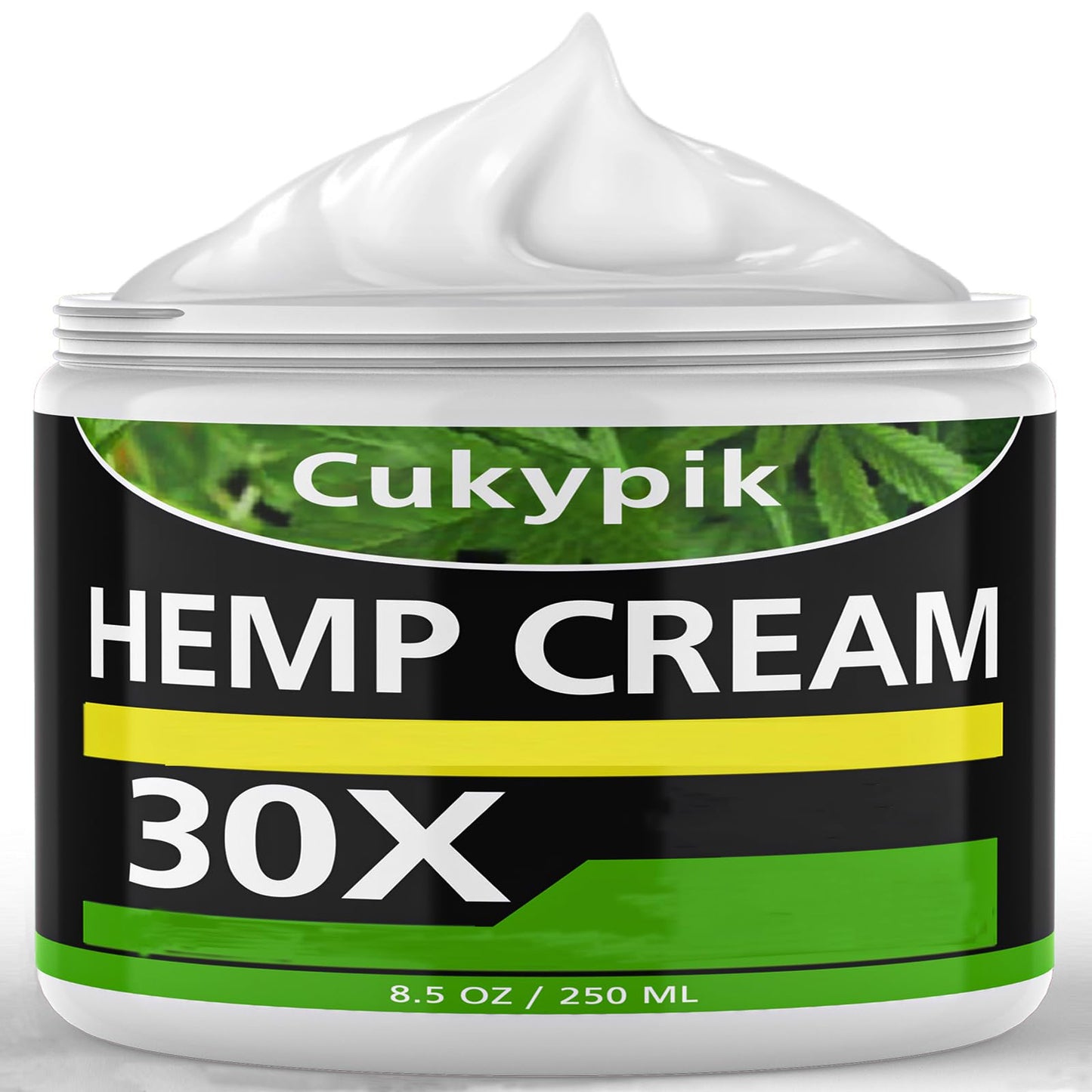 JUYIHEAL Hemp Cream 8.5oz, Natural Soothing Topical Cream, with Arnica,MSM, Turmeric, Menthol, Aloe