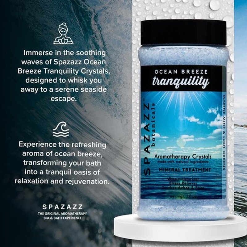 Spazazz Ocean Breeze Tranquility Crystals, 17 oz