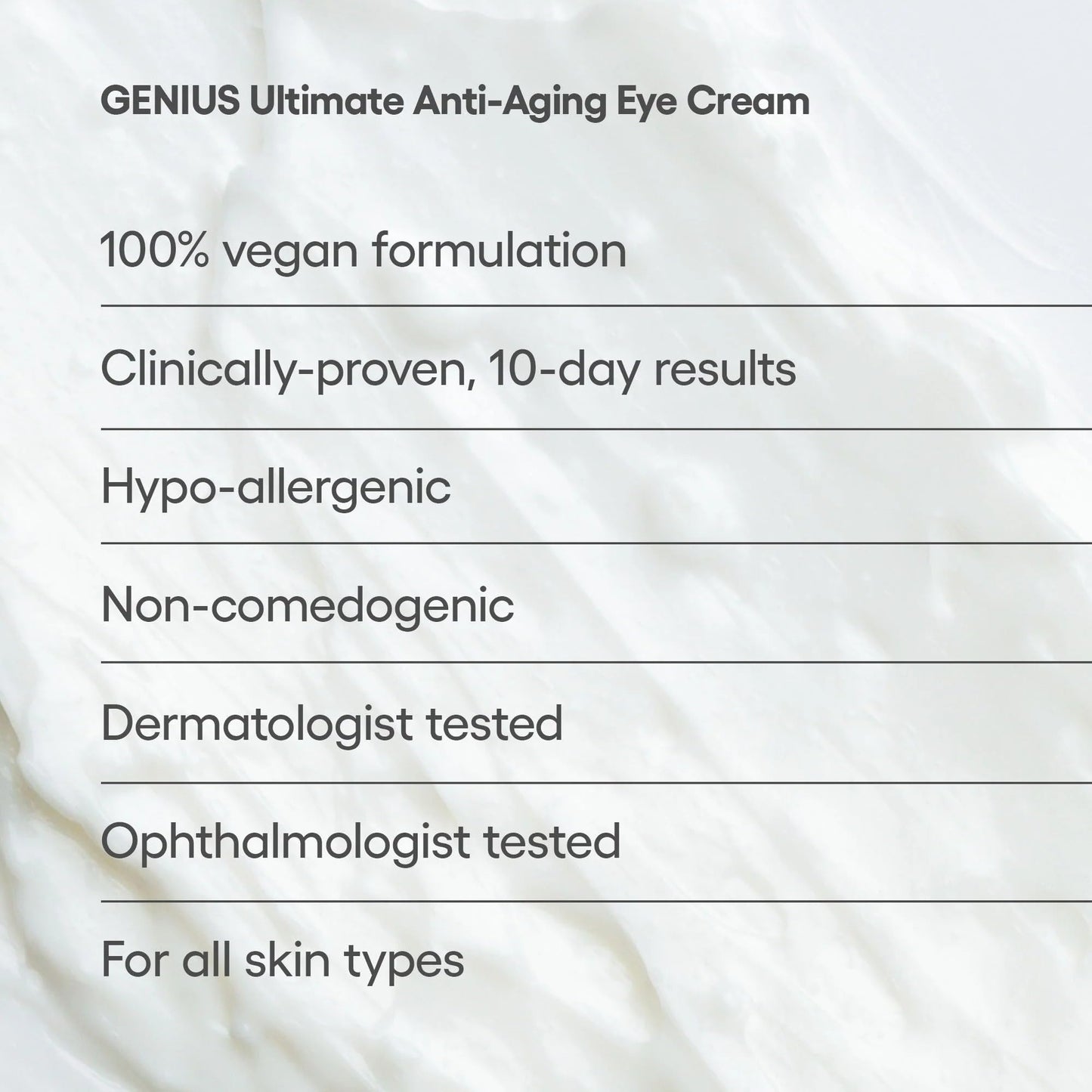 Algenist GENIUS Ultimate Anti-Aging Eye Cream - Brightening & Firming Eye Cream with Vegan Collagen & Alguronic Acid - Helps Reduce Dark Circles, Puffiness & Fine Lines (0.5 fl oz)