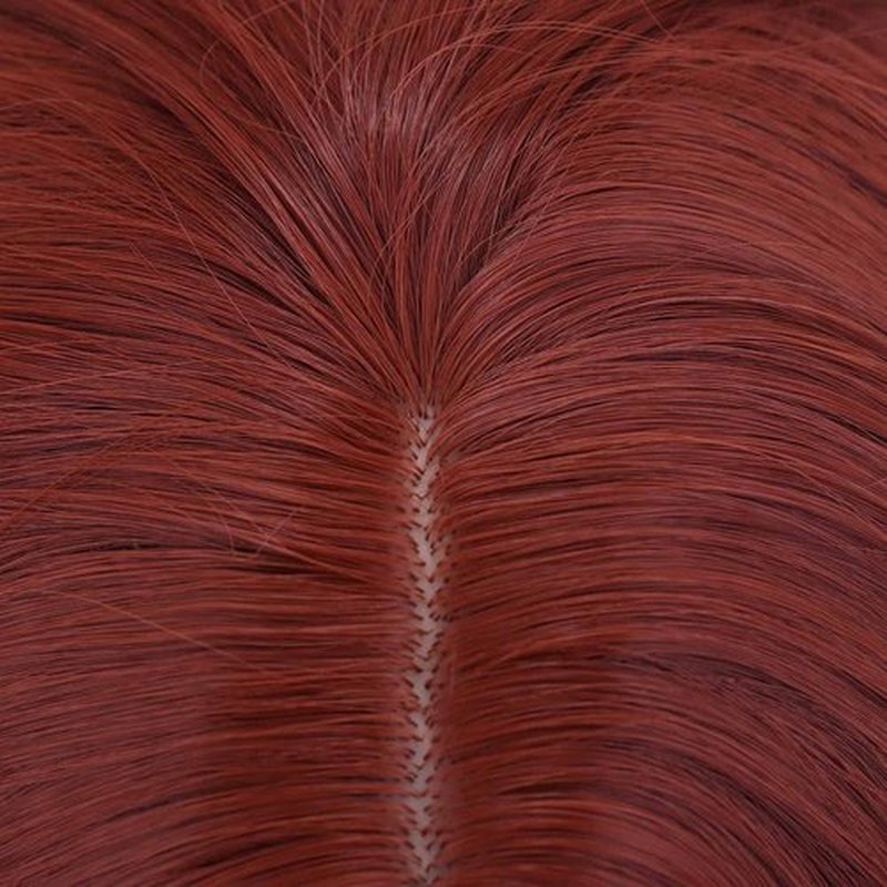 RightOn 14 Inches Red Copper Wig Short Curly Wig Dark Orange Wig Short Wig Women Wigs Red Brown Wig Shoulder Length Wigs with Wig Cap