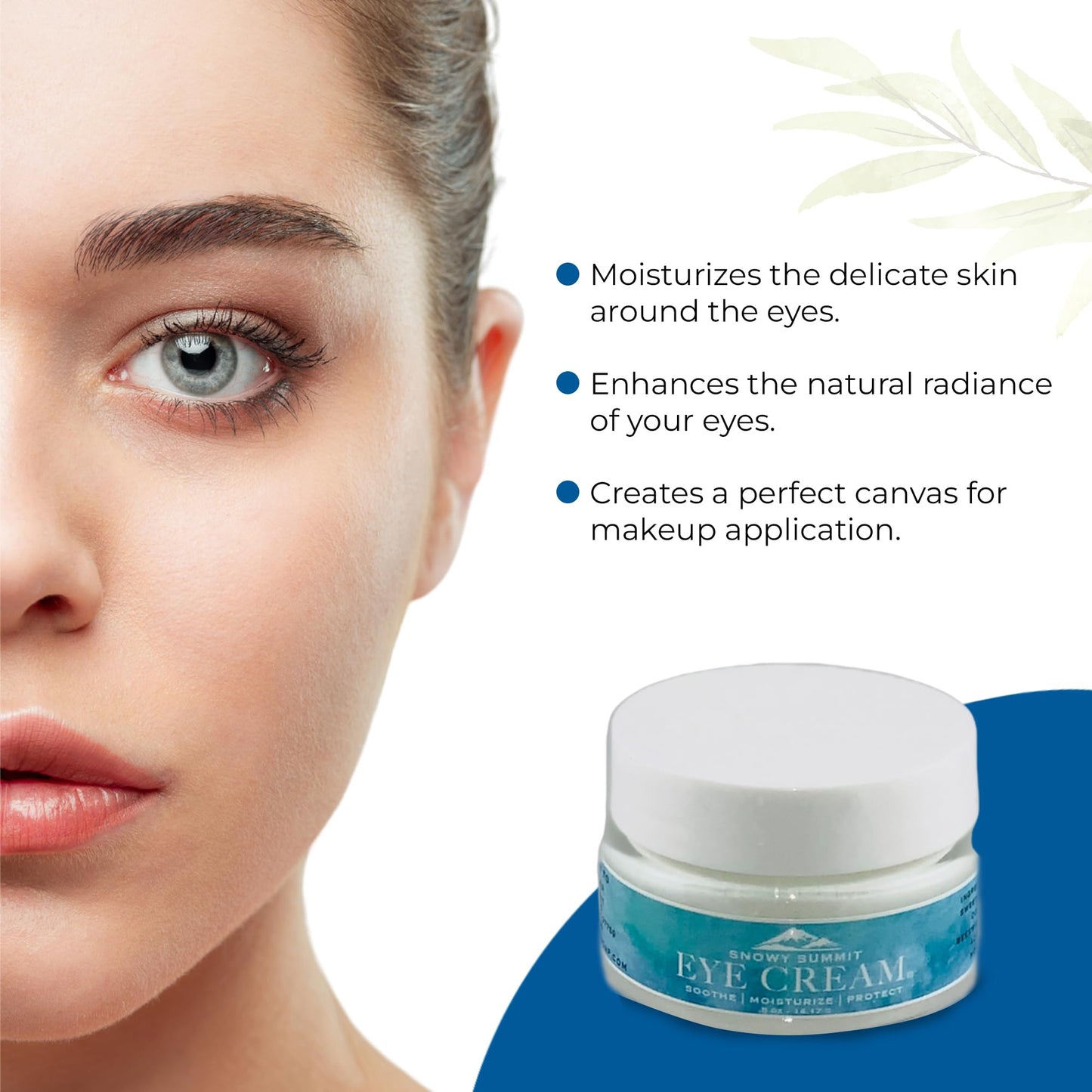 Snowy Summit Soothing Eye Cream with Alaskan Devil's Club Extract - Hydrating, Eye Cream - Gentle Under Eye Cream for Sensitive Skin - 0.50 oz Jar