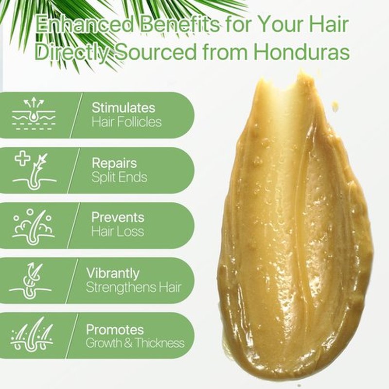 Raw Batana Oil for Hair Growth - 100% Natural Organic Hair Oils for Growth and Thickness from Honduras, Hair Loss Treatments for Black Women Men