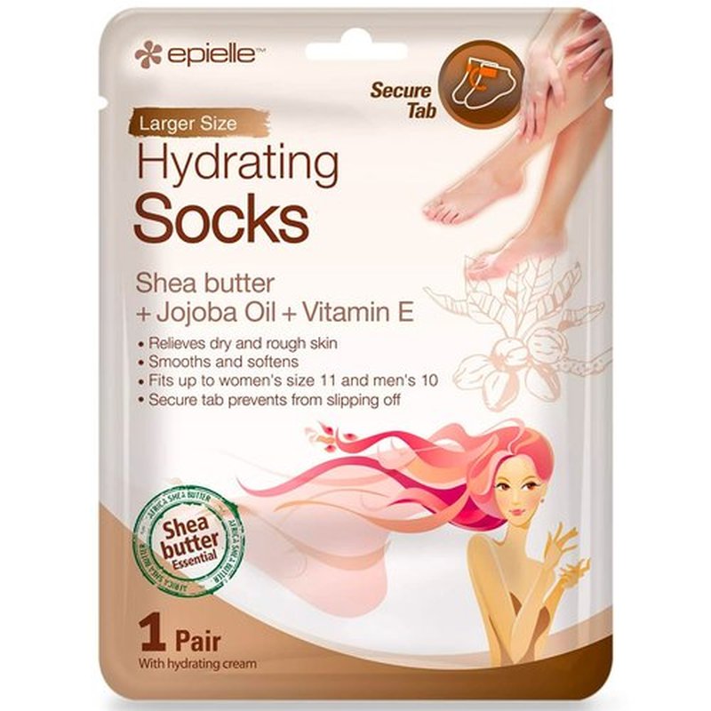 Epielle Hydrating & Moisturizing Gloves & Socks Masks Combo 12pk for Hand and Foot - Dry Hand, Dry Cracked Heel Mothers Day Gifts