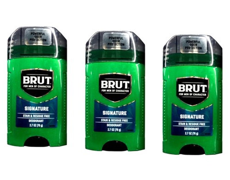 BRUT Antiperspirant & Deodorant Wide Stick 2.7 Ounce (3)