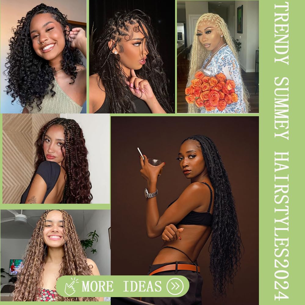 Deep Wave Bulk hair for Braiding Wet and Wavy Micro Braiding Hair No Weft Faux Deep Wave Braiding Hair Extensions for Box Boho Braids 150g with 2Bundles #1B/350 (20Inch)