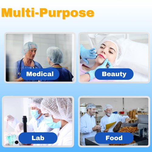 FRONTLINE Disposable Hairnets 100 Pack Hair Nets for Food Service Workers Hair Cap Surgical Bouffant Caps for Nurses Doctors for Men and Women (White, 21 Inch)