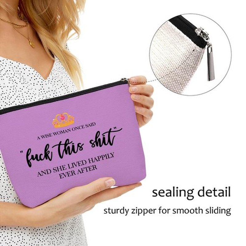 Funny Gifts for Women, Friends, Strong Women Retirement Gifts Cool Gifts for Coworkers, Hostess Gift Ideas Gag Gifts Birthday Girls Weekend Fun Gifts Makeup Travel Bag Inspirational Cosmetic Bag