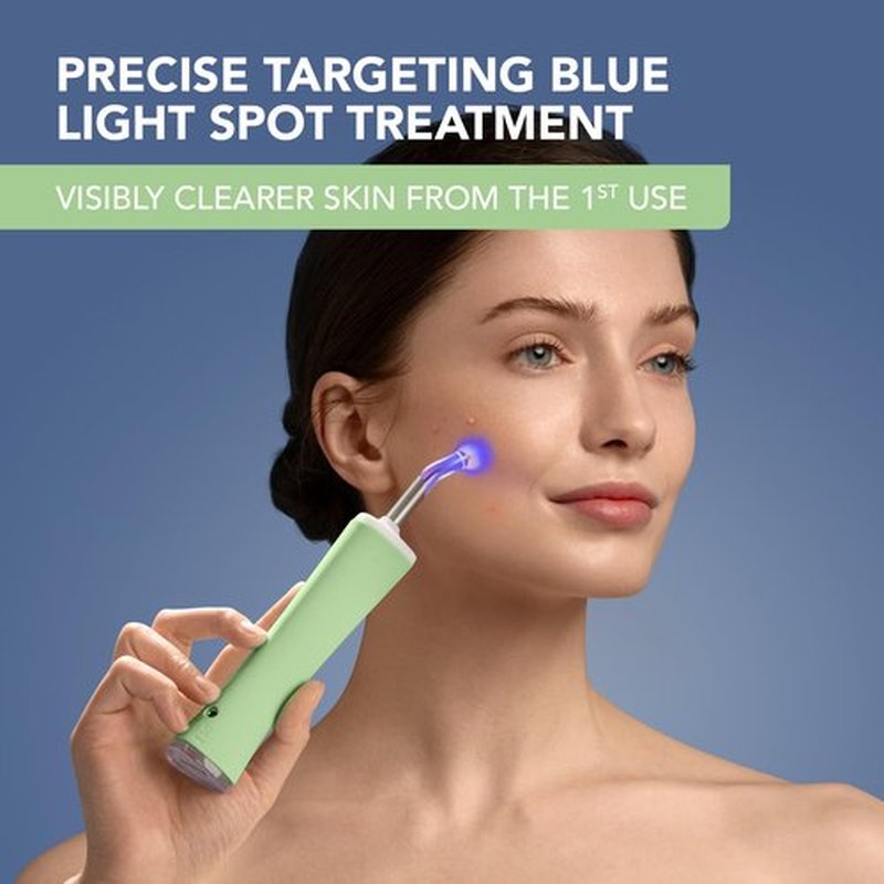 FOREO ESPADA 2 plus Precise Targeting - Skin Care Device for Blemish Treatment - Medical-grade Silicone - Scar & Spot Treatment for Face - Clear Skin – Pistachio