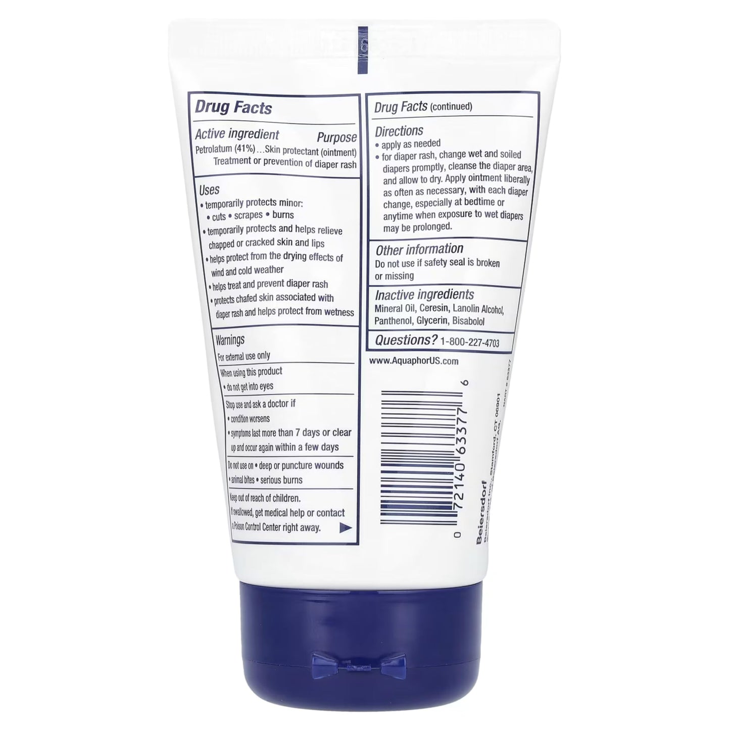 Aquaphor Baby Healing Ointment, 3 oz