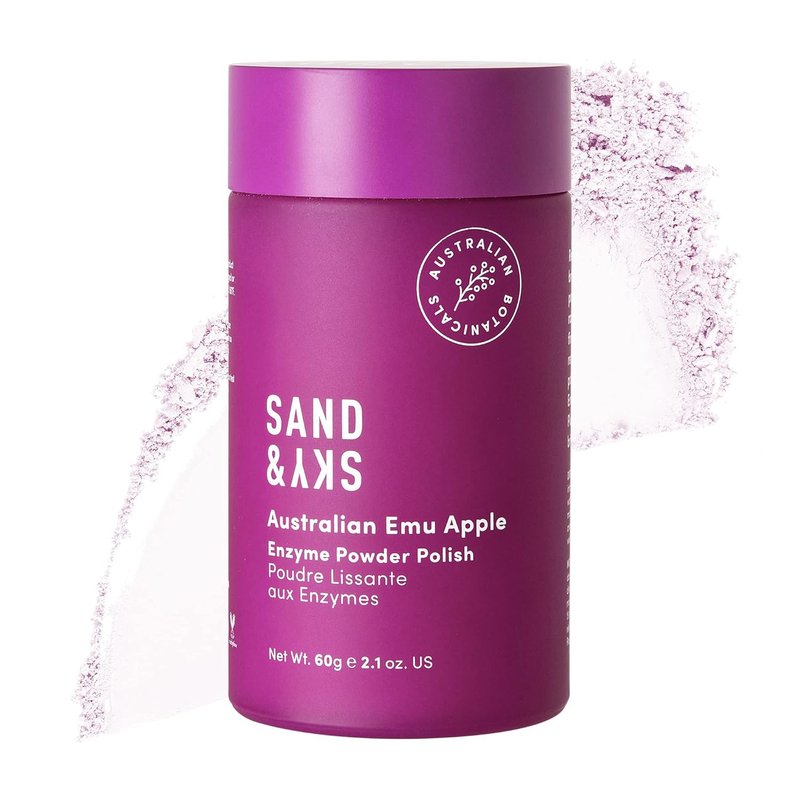 Sand & Sky Enzyme Exfoliator - Vitamin C & Papaya Brightening Face Wash | Gentle Daily Polish with Australian Glow Berries