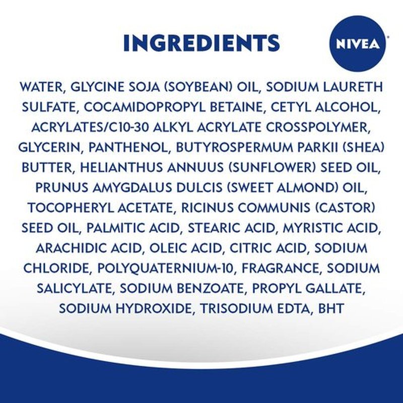 NIVEA Shea Butter Nourishing Body Wash, Moisturizing Body Wash for Dry Skin, 20 Fl Oz Bottle (Pack of 2)