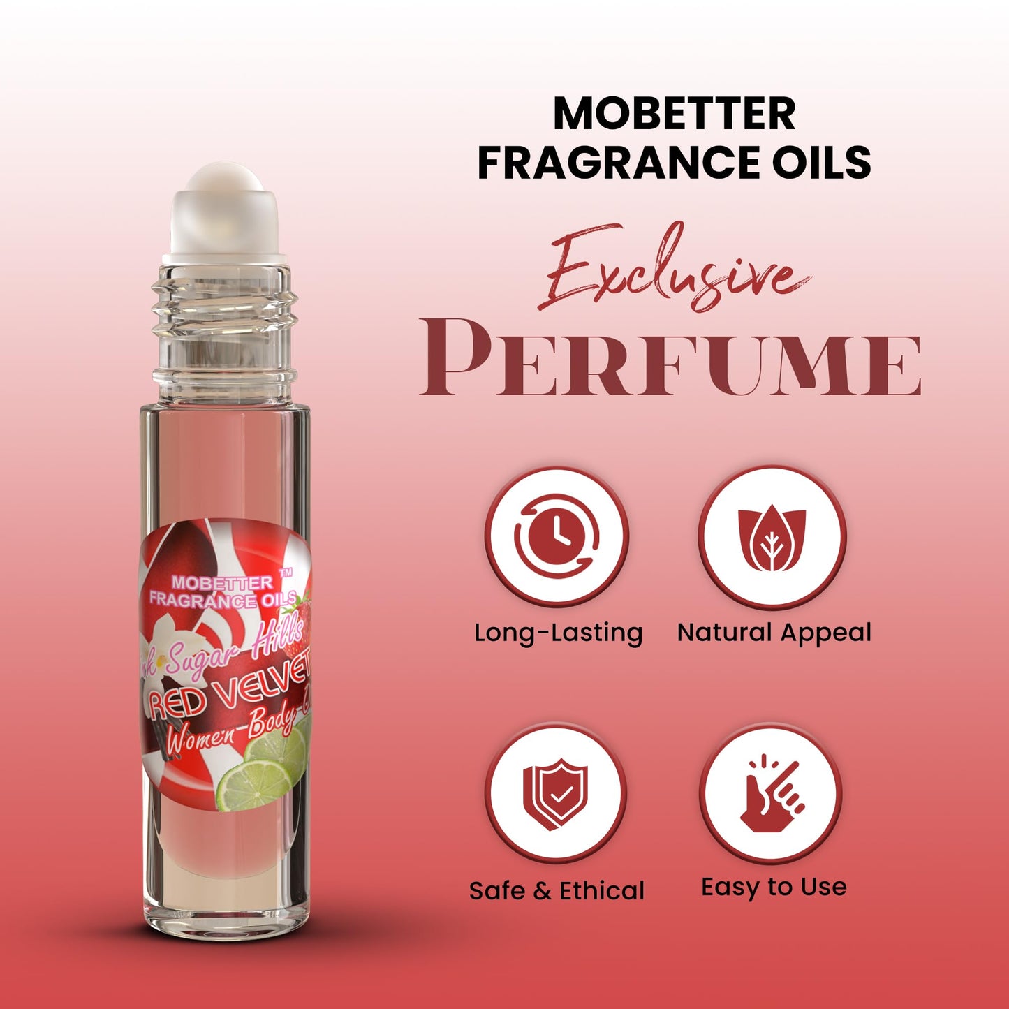 MOBETTER FRAGRANCE OILS Pink Sugar Red Velvet Perfume Body Oil for Women