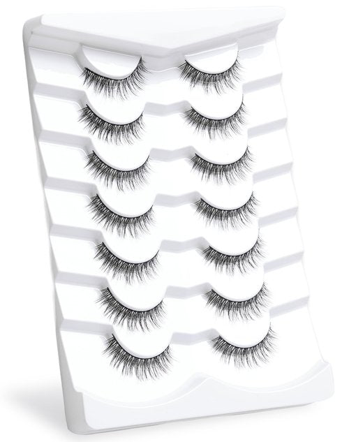 Onlyall Lashes Mink False Eyelashes Natural Wispy Lashes Soft Faux Mink Lashes Fluffy False Lashes DK72