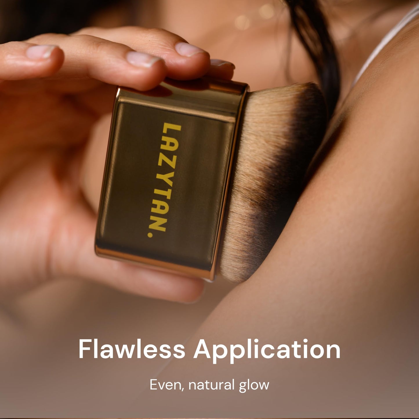 Lazy Tan - Self Tanner Blending Brush, Kabuki Brush for Self Tanner, Streak Free Applicator for Face, Body, Legs, Neck and Contours