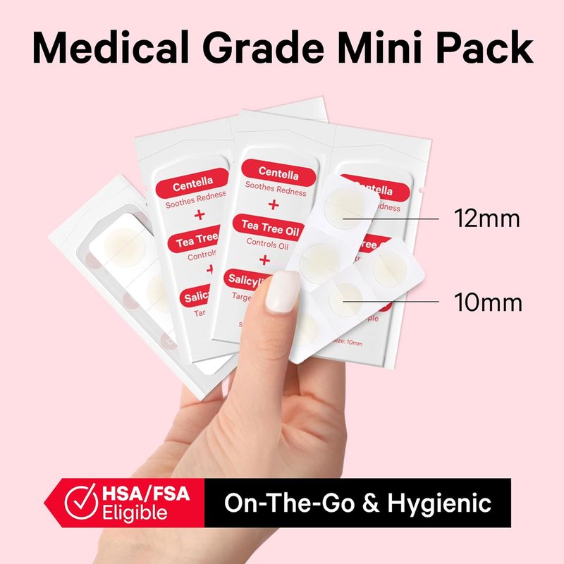 Sosky Pimple Patches - Hydrocolloid Acne Treatment with Salicylic Acid | 24 Count Invisible Zit Stickers