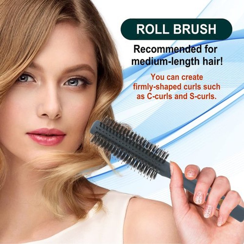 VESS Salon Roll Brush Professional Use PRO-200 For Short Hair and Medium Hair-D42 mm-Made in Japan