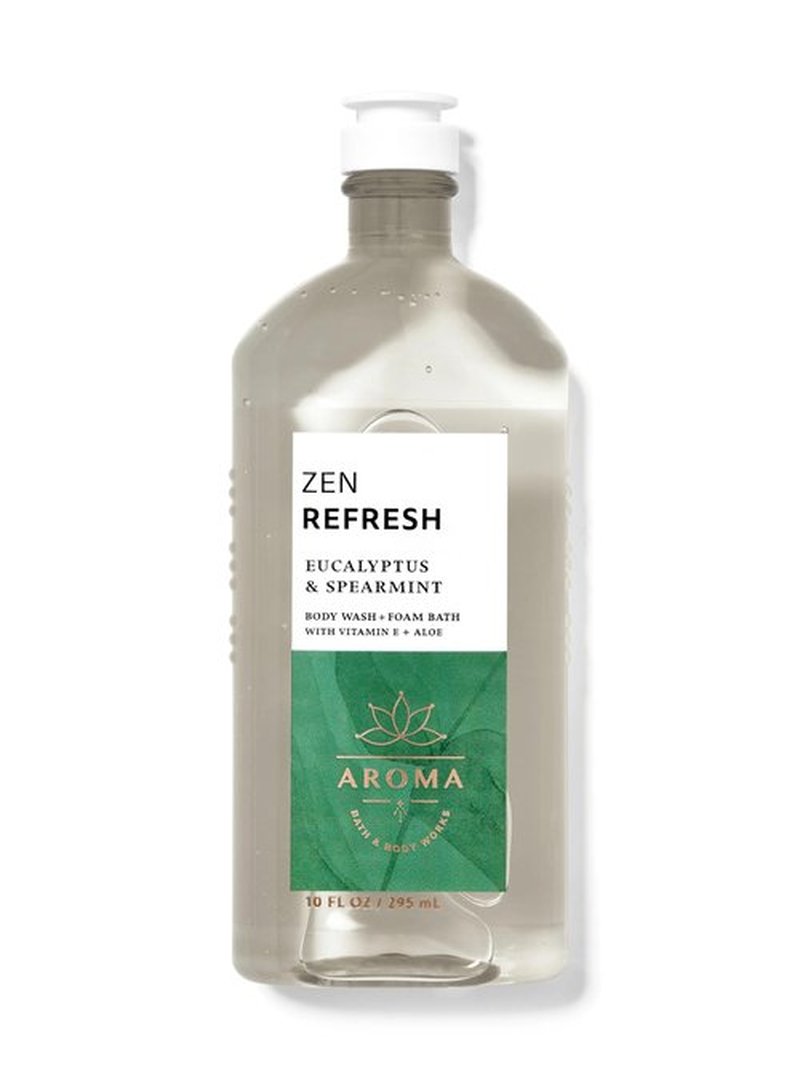 Bath & Body Works Aromatherapy Eucalytus + Spearmint Body Wash & Foam Bath, 10 fl oz (Eucalytus + Spearmint)