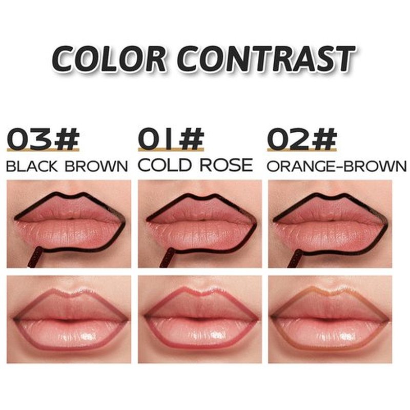Veldoro Lip Stain, Veldoro Peelix Peel off Lip Liner Stain, Veldoro Peel off Lip Stain, Long Lasting Waterproof (Orange Brown-2pcs)