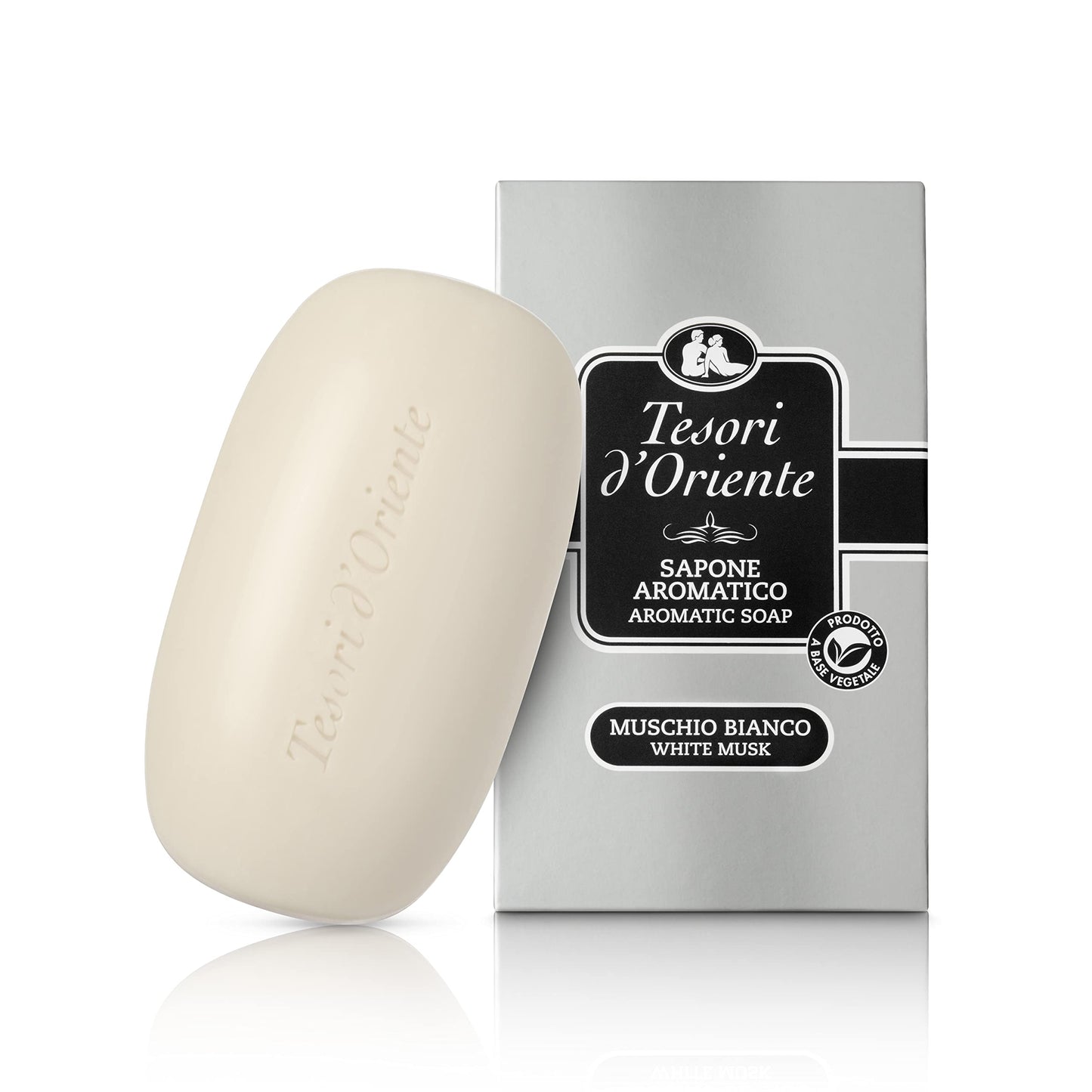 Tesori d'Oriente Aromatic Soap White Musk 125 g (4.4 Oz), 1 unit - Made in Italy [italian import]