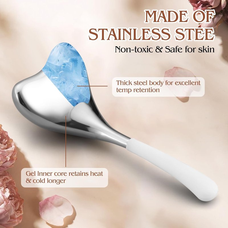 Facial Cryo Sticks - 2-in-1 Gua Sha & Ice Globes for Skin Care | Cooling Massage Tools for Women