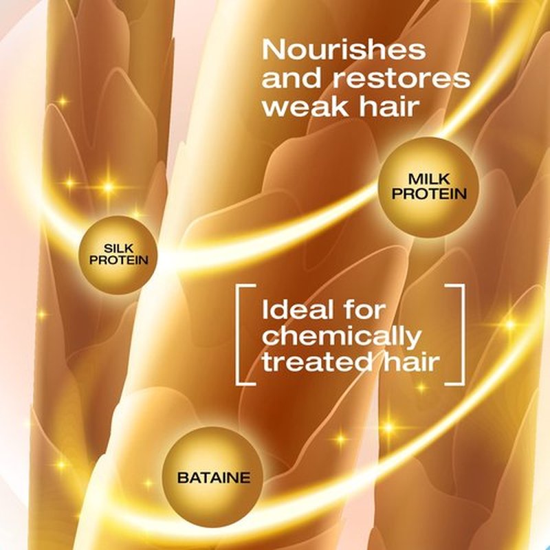 NK Professional Care Extensive Maintenance Shampoo Step 3 for All Hair Types, Moisturizing with Milk Protein, Shine with Betaine, Smoothening, Split Ends, 15 Oz