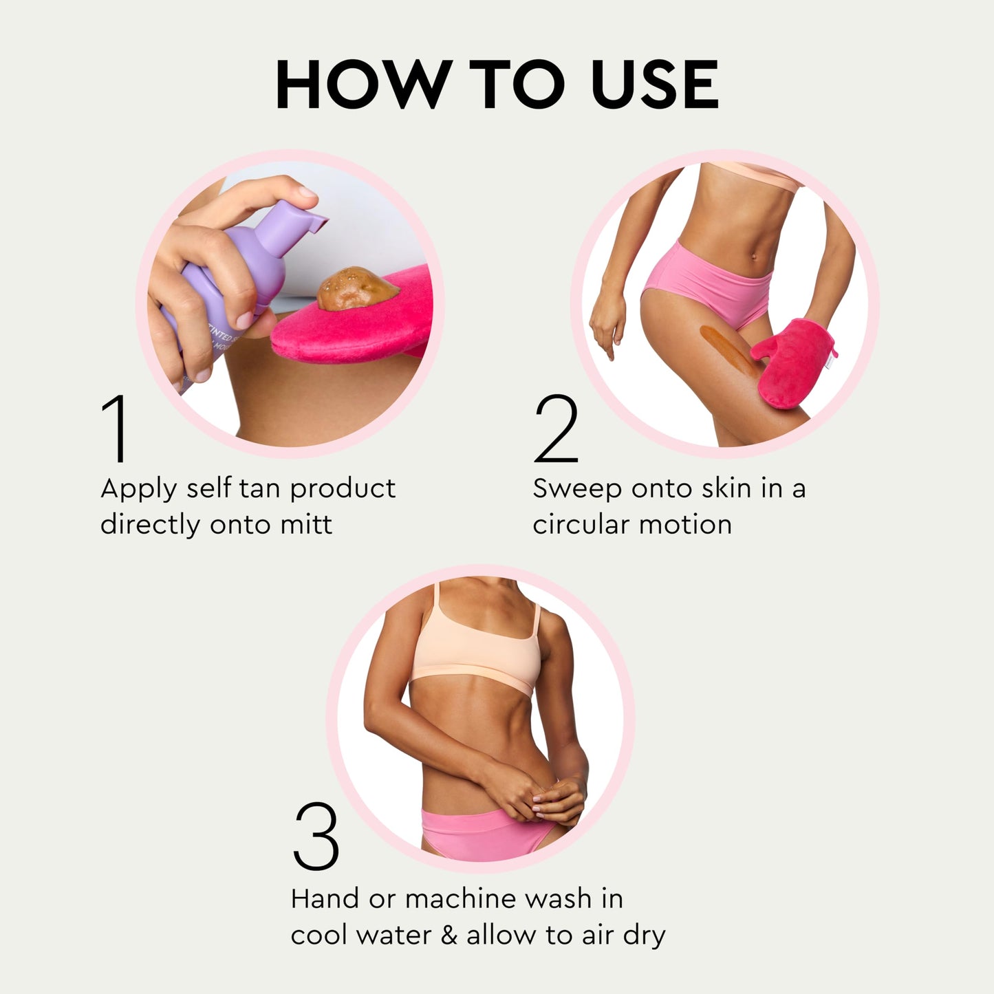 Tanologist Face + Body Mitt Duo, for Tanning Mousse, Water & Gradual Tan, Streak-Free Self-Tanner Application, Use with Face Tanner, Reusable & Machine Washable, Vegan & Cruelty-Free, 2 Count