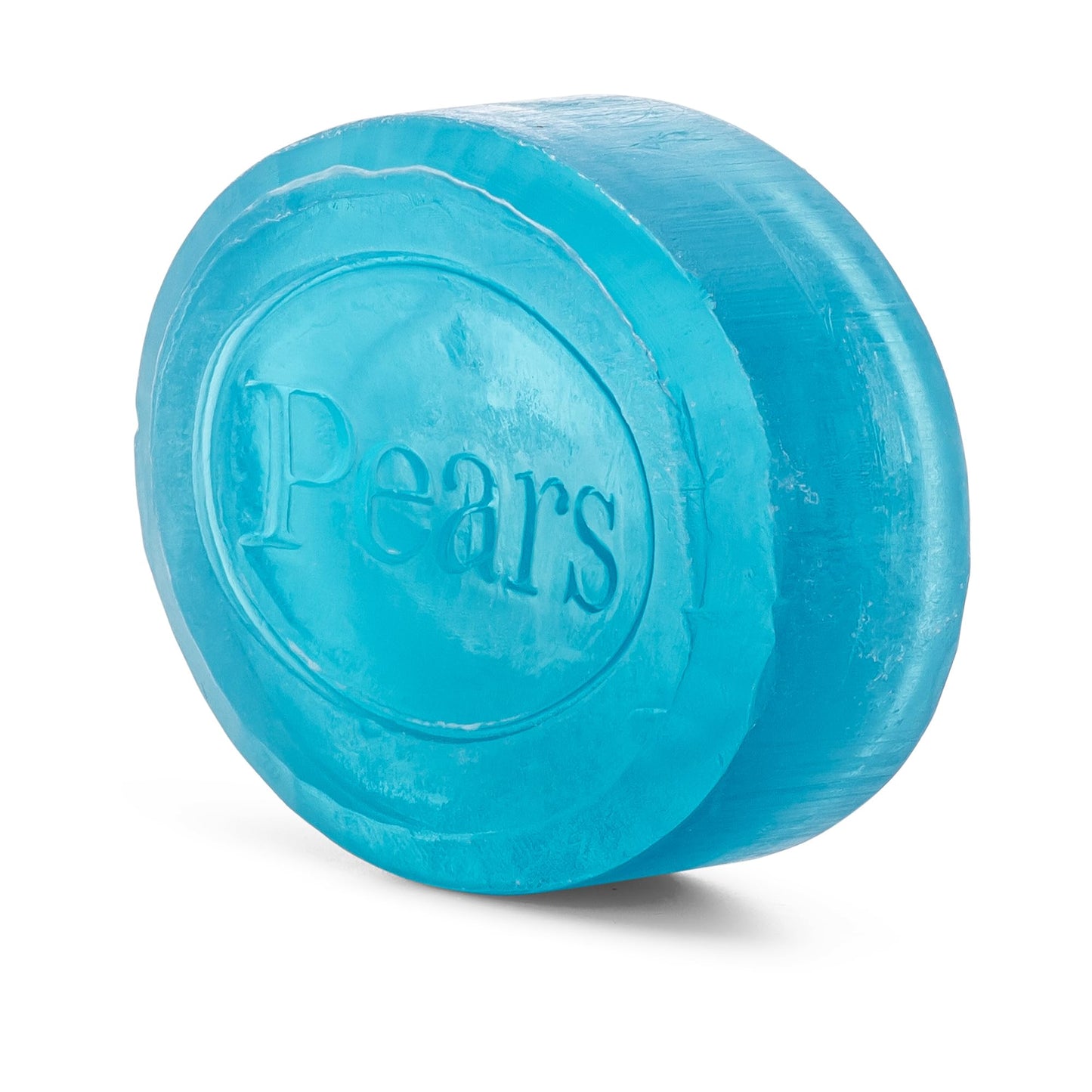 Pears Pure and Gentle with Glycerin and Mint Extracts - Transparent Soap Bar for Radiant Skin - Bar Soap for Women and Men - Blue - 10 pc