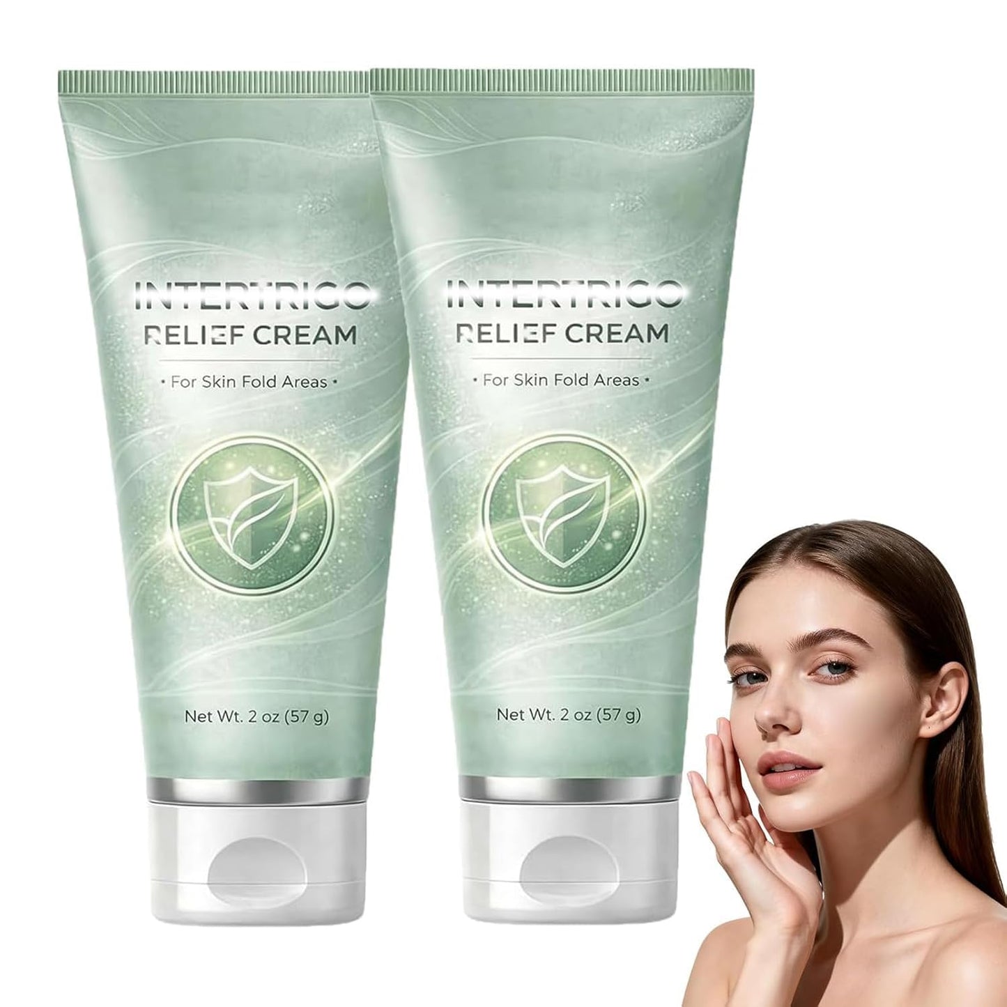 Livalur Daily Skin Fold & Chafing Support Cream, Moisture Barrier for Friction-Prone Areas, Fast-Absorbing, Non-Greasy, 2 Pack