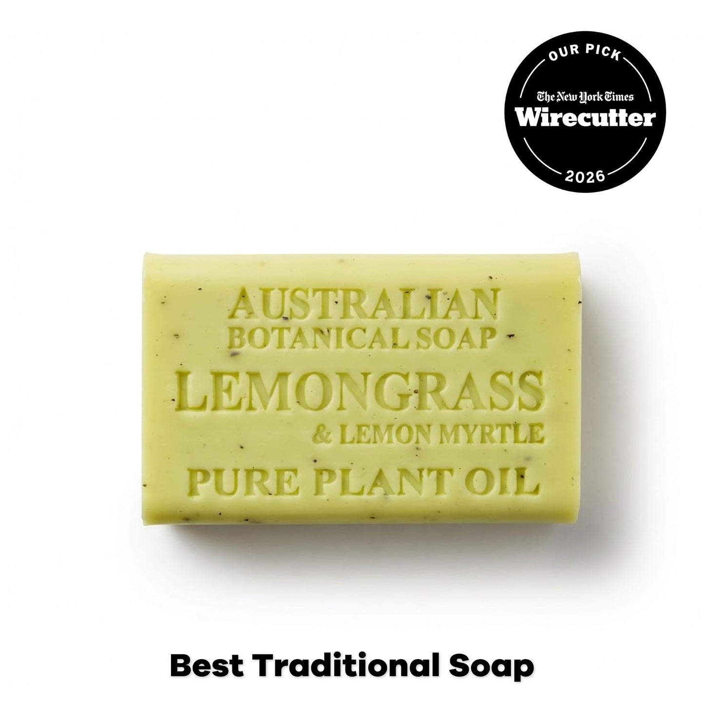 Australian Botanical Soap Lemongrass & Lemon Myrtle – Triple Milled 6.6 oz Bar Soap with Shea Butter, Face Hand & Body Soap Bars, Pack of 4
