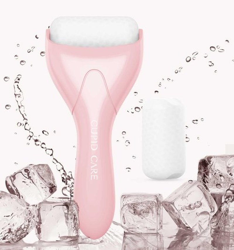 Ice Roller for Face & Eye, [2-Rollers] Ice Face Roller Puffiness Relief, Reduce Wrinkles, Face Massager Roller Self Skin Care, Gifts for Women & Men | Pink