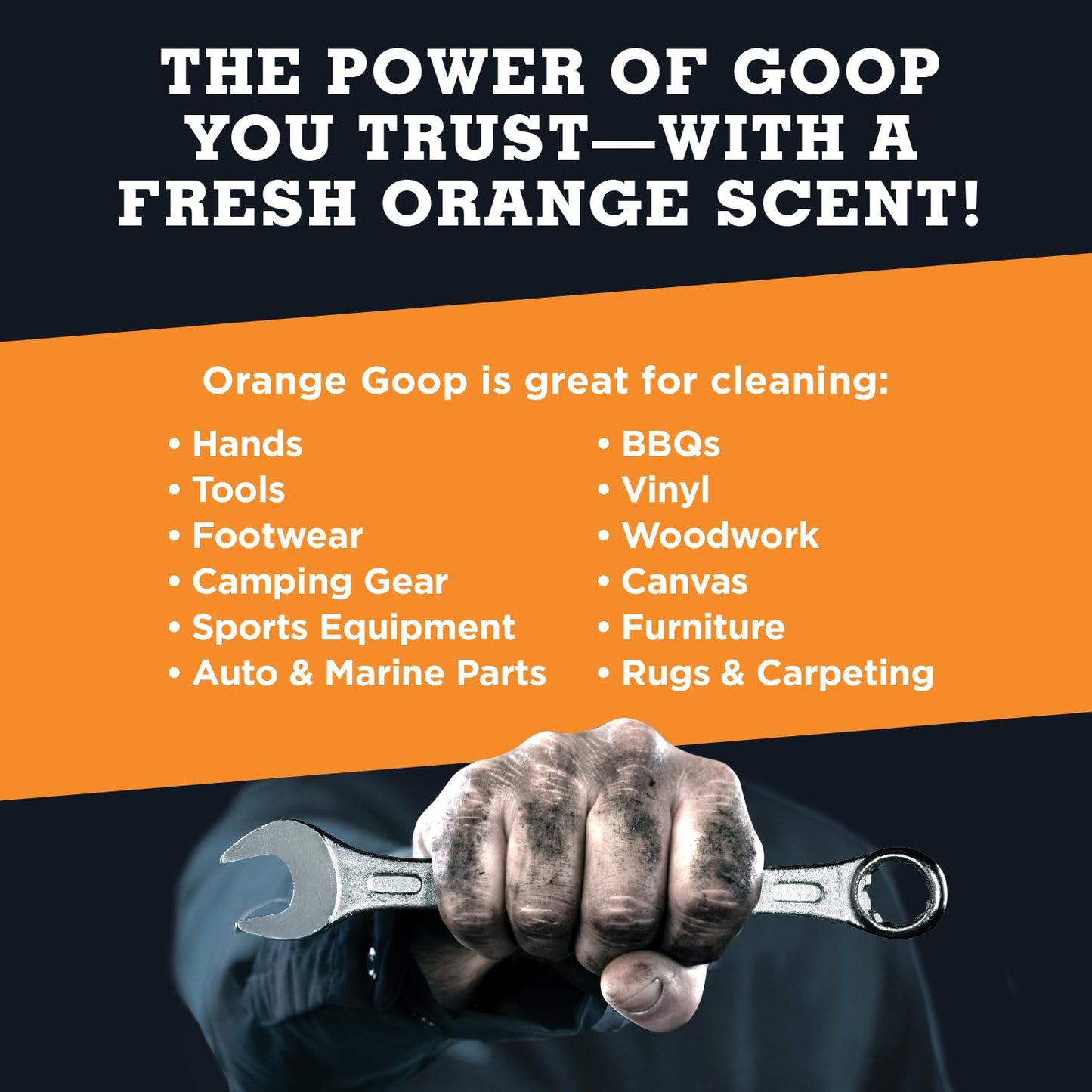 GOOP Orange Multi Purpose Hand Cleaner and Stain Remover - 5 oz Tube