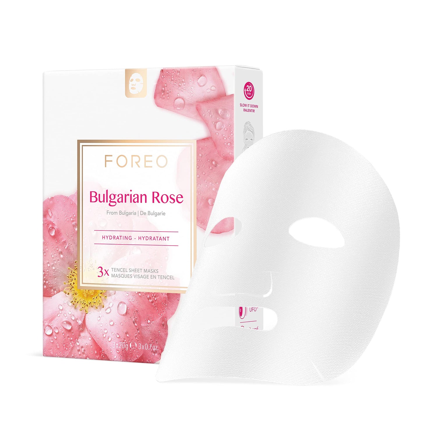 FOREO Facial Sheet Mask Moisture-Boosting for Dehydrated, Lifeless Skin, 3 pack, Nourishing, Soothing Clean Formula, Cruelty-free, Compatible with UFO devices