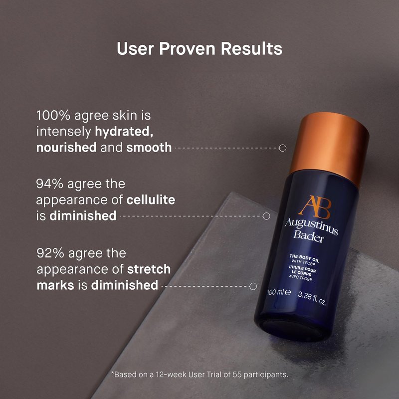 Augustinus Bader The Body Oil – Luxury Hydrating & Nourishing Body Oil – Smooths, Softens & Restores Dry Skin – Lightweight, Fast-Absorbing Formula – Fragrance-Free, Vegan – 100 ml / 3.4 fl oz