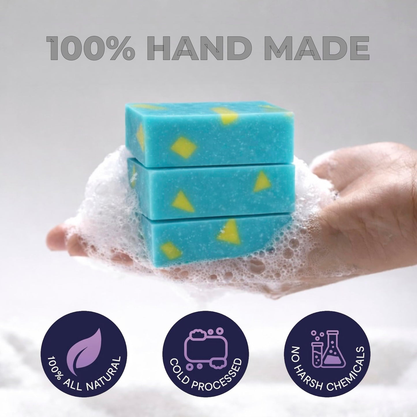 Mr. Tropical Naturals Far Out Exfoliating Bar Soap for Men | 5 oz Single Bar | Cold Process | White Tea, Lemongrass & Sea Salt Scrub